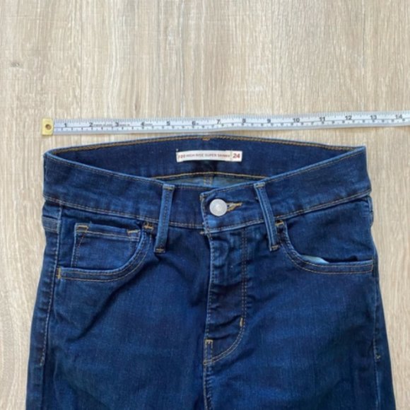 Levi’s 720 High Rise Super Skinny Jeans Sz 24 - Picture 10 of 11